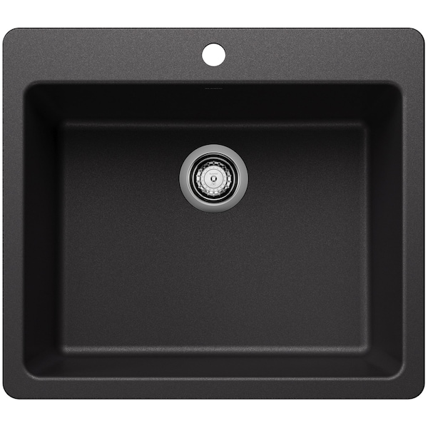 Blanco Liven 25 in. Drop-In/Undermount Single Basin SILGRANIT Kitchen Sink 443219 - main